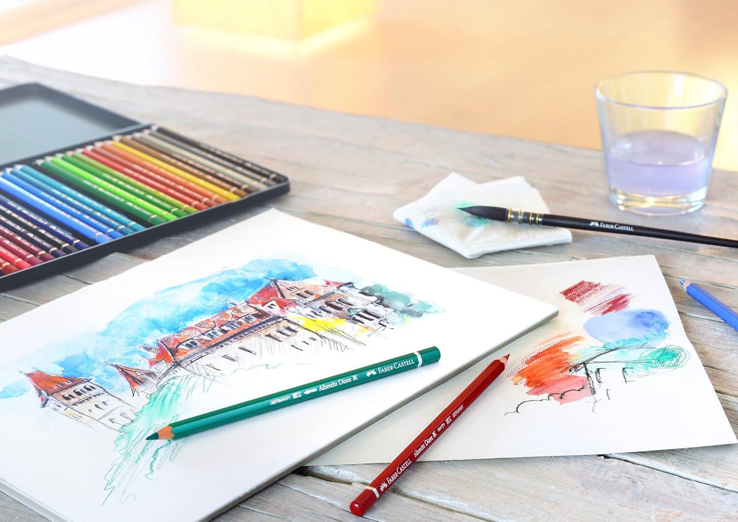 imageFaberCastell Albrecht Drer Artists Watercolor Pencils  Tin of 60Watercolour Pencils