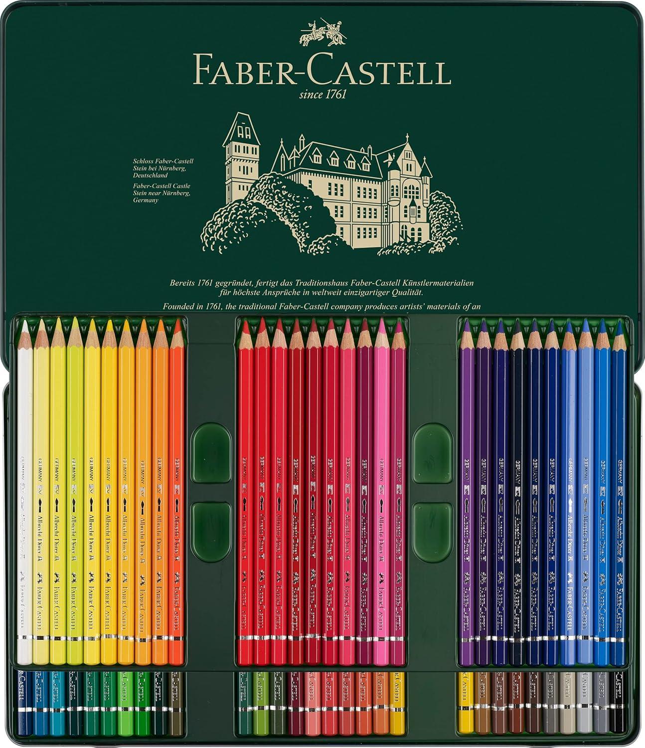 imageFaberCastell Albrecht Drer Artists Watercolor Pencils  Tin of 60Watercolour Pencils
