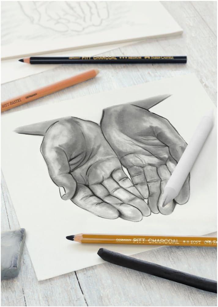 imageFaberCastell Classic Sketch Set  6 Piece Graphite ampamp Pastel Pencil Sketching SetCharcoal Sketch Set