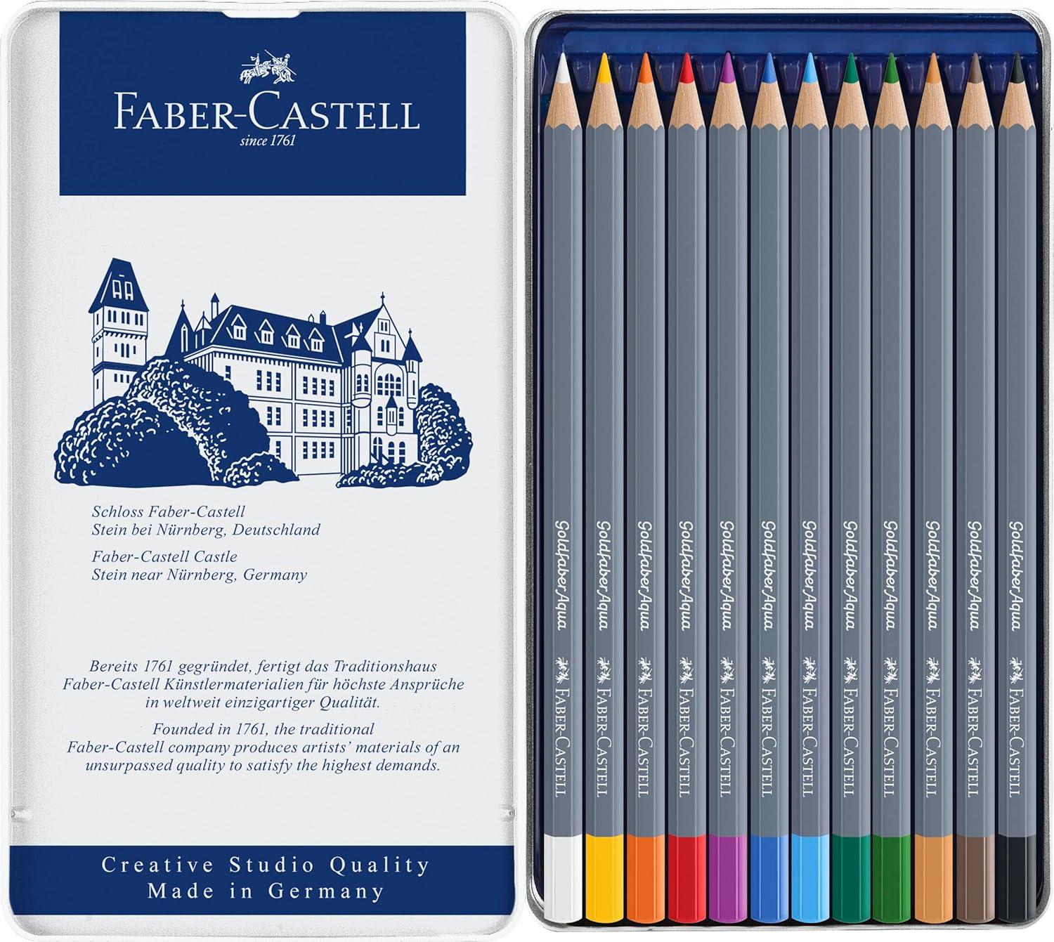 imageFaberCastell Creative Studio Goldfaber Watercolor Pencils 48Count12 Count Pack of 1