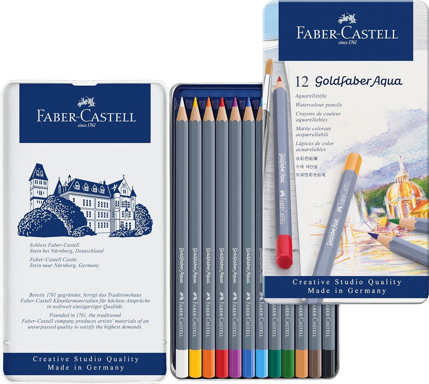imageFaberCastell Creative Studio Goldfaber Watercolor Pencils 48Count12 Count Pack of 1
