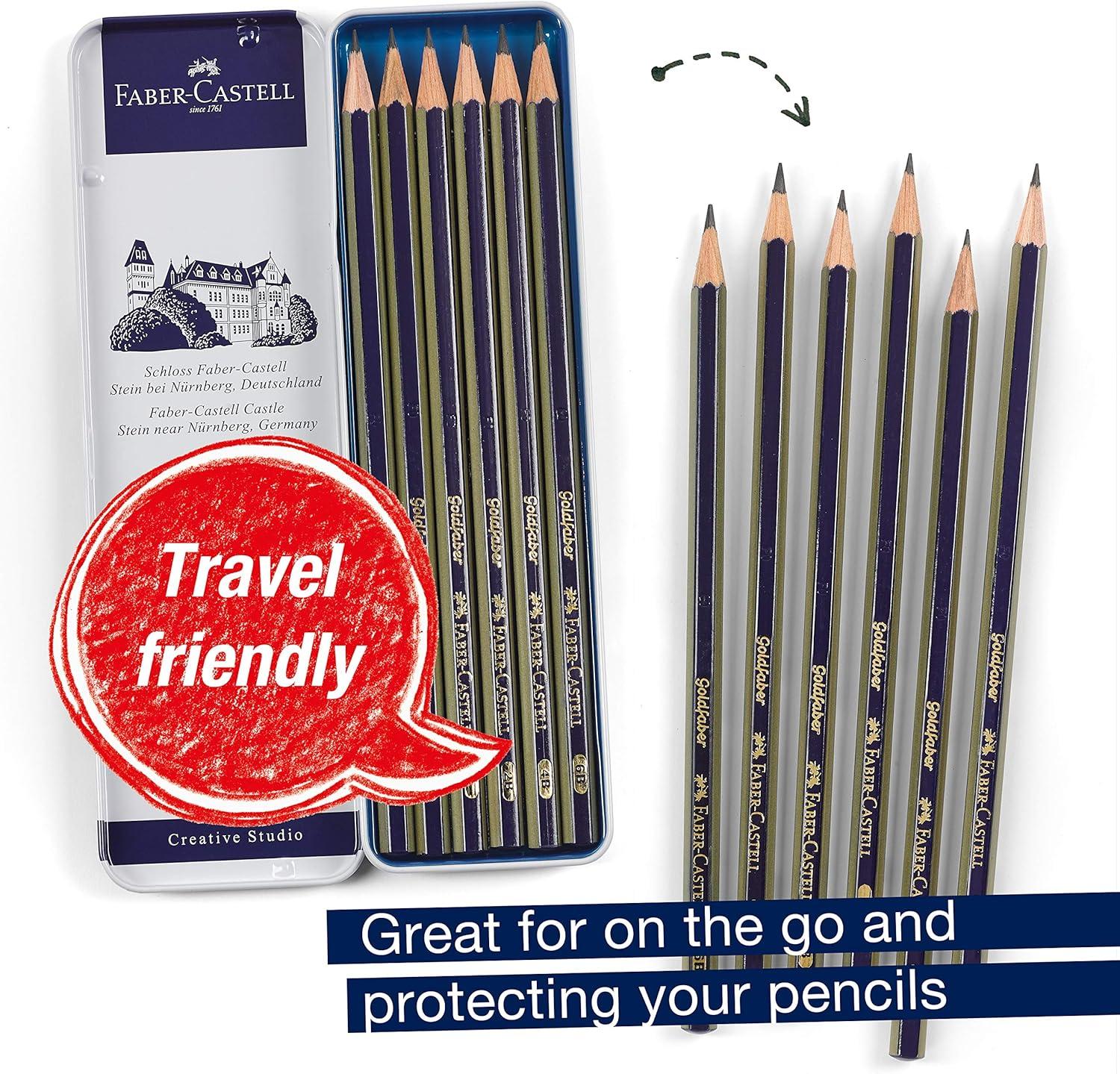 imageFaberCastell Graphite Sketch Pencil Set  6 Graphite Pencils 2H HB B 2B 4B 6B Drawing Pencils and Sketching Supplies6 Count
