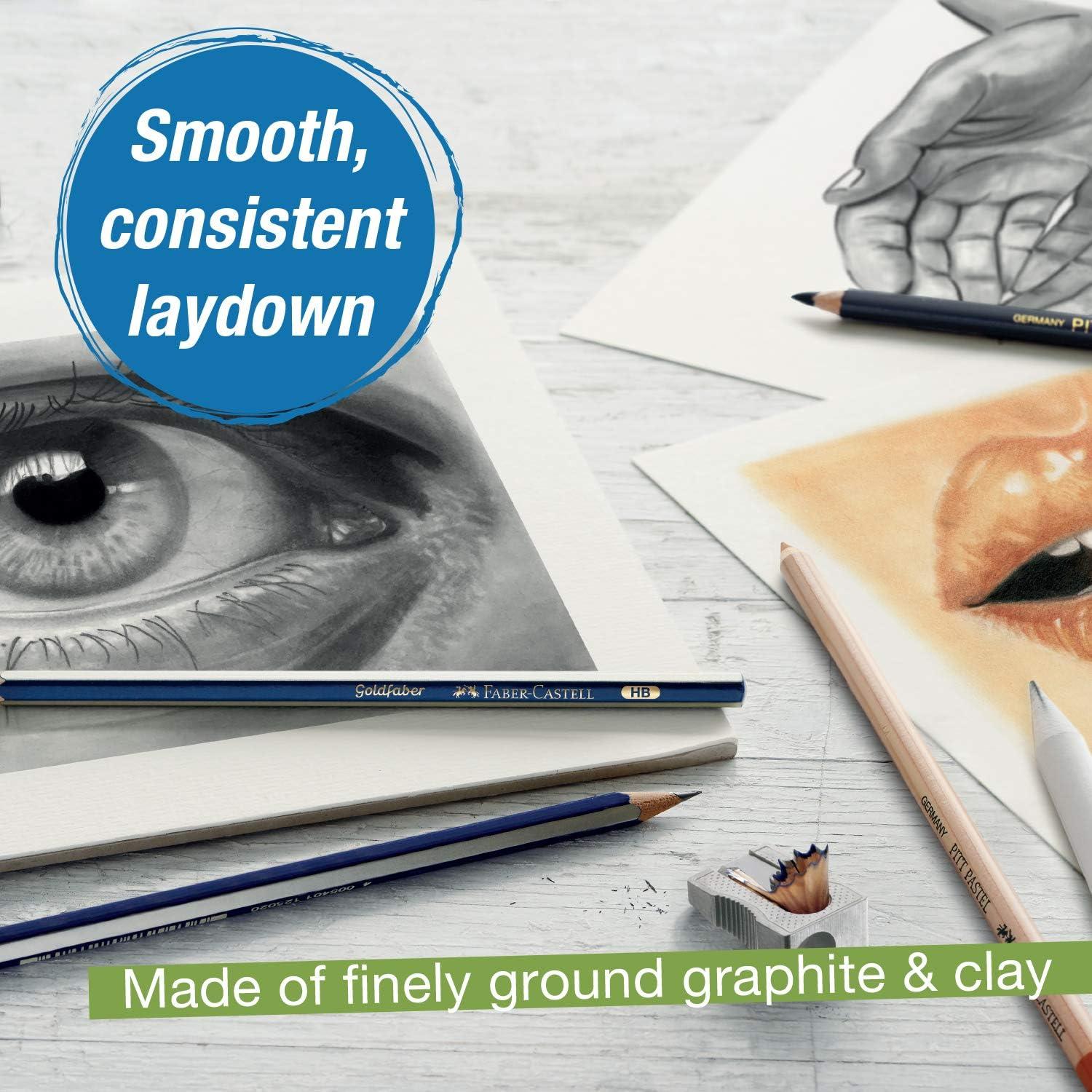 imageFaberCastell Graphite Sketch Pencil Set  6 Graphite Pencils 2H HB B 2B 4B 6B Drawing Pencils and Sketching SuppliesGraphite School Pack
