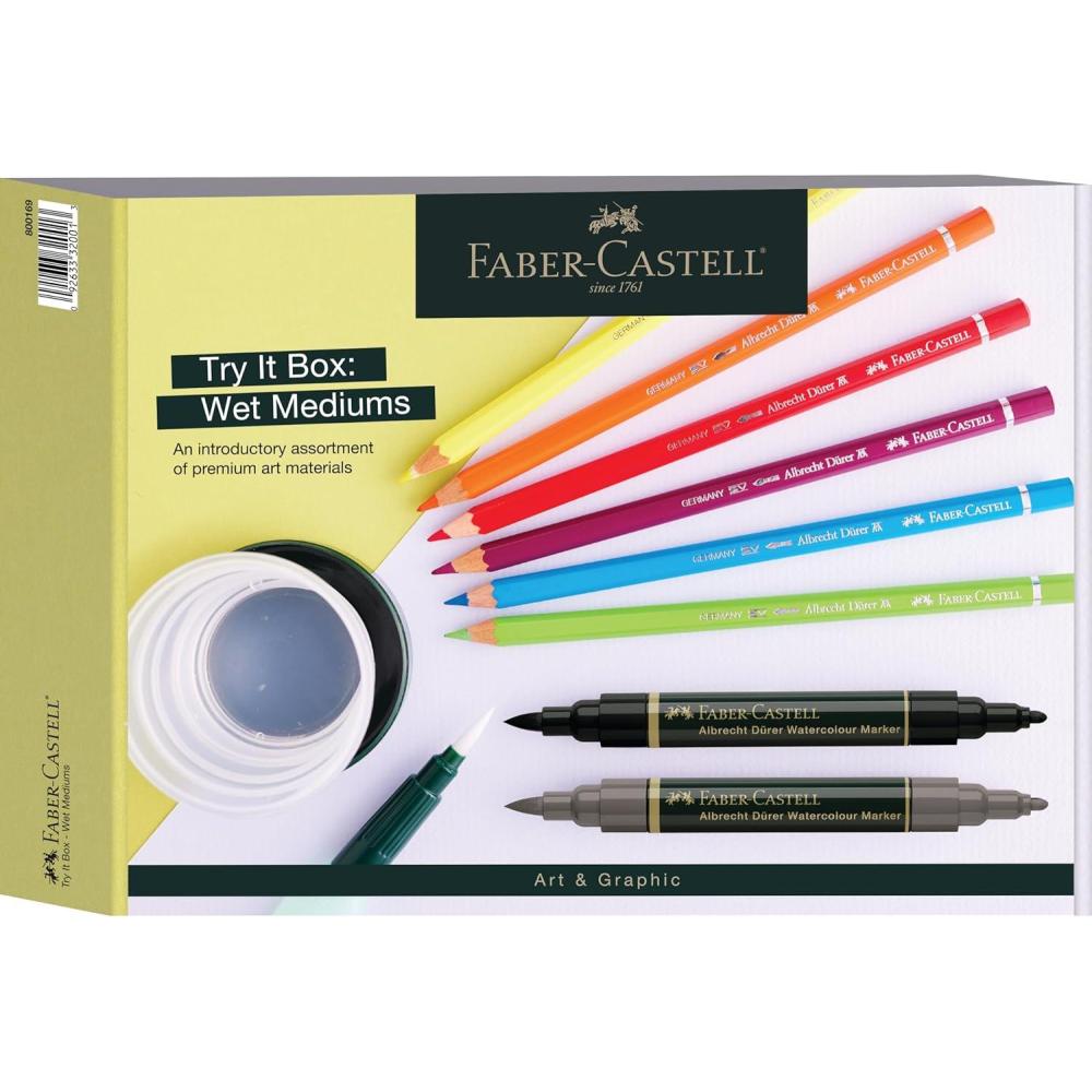 imageFaberCastell Graphic Art Try It Box  Wet Mediums SetWet Mediums