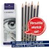 imageFaberCastell Graphite Sketch Pencil Set  6 Graphite Pencils 2H HB B 2B 4B 6B Drawing Pencils and Sketching Supplies6 Count