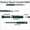 imageFaberCastell Perfect Pencil Castell 9000 and 3 Count Pencil Refill  2 Lead Pencil Sharpener and Pencil Extender