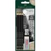 imageFaberCastell Pitt Graphite Matte Pencil Set Metal Tin of 6 Graphite Pencils Sketching and Drawing Pencil Set B 4B 6B 8B 10B 12B1 Count Pack of 1