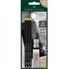 imageFaberCastell Pitt Graphite Matte Pencil Set Metal Tin of 6 Graphite Pencils Sketching and Drawing Pencil Set B 4B 6B 8B 10B 12B1 Count Pack of 1