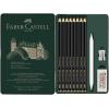 imageFaberCastell Pitt Graphite Matte Pencil Set Metal Tin of 6 Graphite Pencils Sketching and Drawing Pencil Set B 4B 6B 8B 10B 12B1 Count Pack of 11