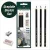 imageFaberCastell Pitt Graphite Matte Pencil Set Metal Tin of 6 Graphite Pencils Sketching and Drawing Pencil Set B 4B 6B 8B 10B 12B1 Count Pack of 3
