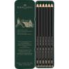 imageFaberCastell Pitt Graphite Matte Pencil Set Metal Tin of 6 Graphite Pencils Sketching and Drawing Pencil Set B 4B 6B 8B 10B 12B1 Count Pack of 6