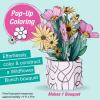 imageFaberCastell Pop Up Coloring Bouquet Pansy  Adult Coloring Crafts Relaxation Gifts for Women DIY Craft Kits for Adults Crafts for Adults and Teens Ages 13Wildflower