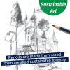 imageFaberCastell Try It Box Monochrome 27 Piece Drawing Art Kit Featuring Colored Pencils Graphite and Charcoal Pencils Professional Art Supplies for Adults Teens and Beginners
