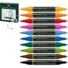 imageFaberCastell Albrecht Durer Watercolor Markers  Urban Sketching  Wallet of 5 Watercolor Brush Markers10 Count