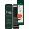 imageFaberCastell Pitt Graphite Matte Pencil Set Metal Tin of 6 Graphite Pencils Sketching and Drawing Pencil Set B 4B 6B 8B 10B 12B1 Count Pack of 6