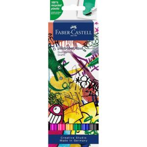 imageFaberCastell Goldfaber Watercolor Dual Art Markers Graffiti  Water Color Markers Pens 6 Count