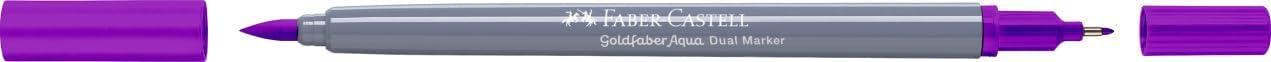 imageFaberCastell Goldfaber Aqua Dual Tip Watercolor Markers  12 Watercolor Brush Pens Watercolor Markers for Adults Real Brush Nib and Fineliner Tip Art Markers