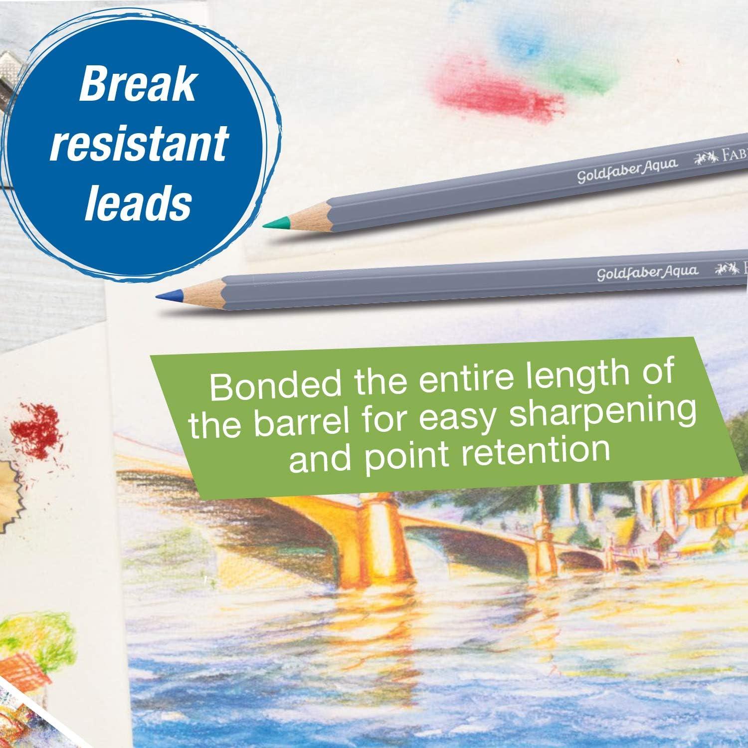 imageFaberCastell Goldfaber Aqua Watercolor Gift Set  Watercolor Pencils for Adults Includes Watercolor Paper and Accessories1 Count Pack of 36