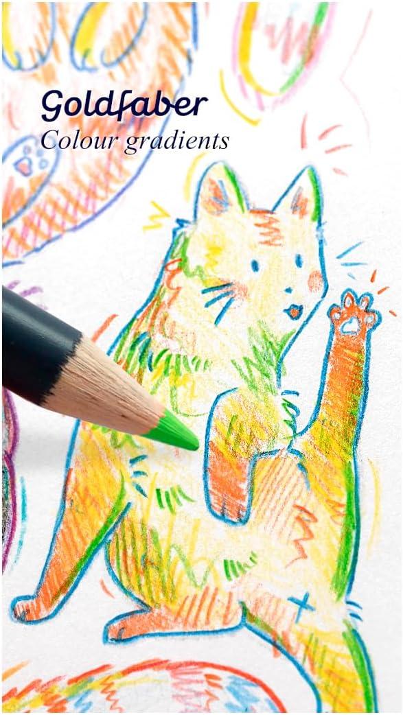 imageFaberCastell Goldfaber Aqua Watercolor Gift Set  Watercolor Pencils for Adults Includes Watercolor Paper and Accessories1 Count Pack of 48