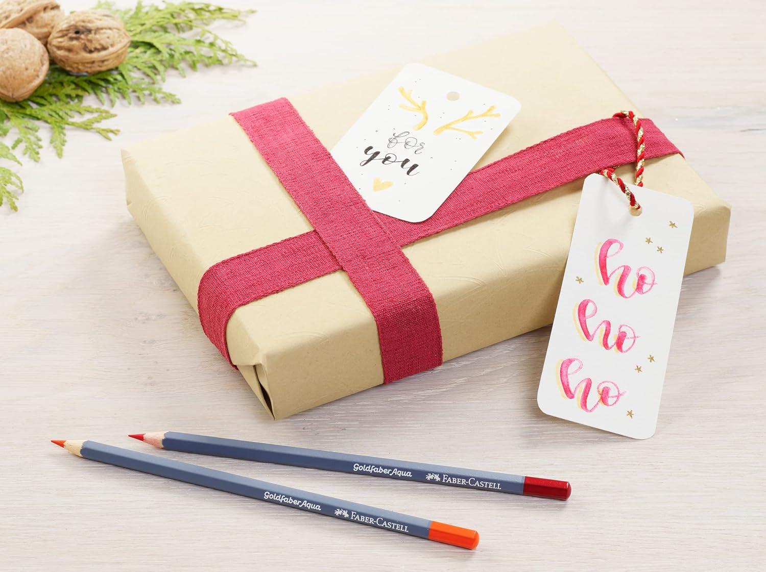 imageFaberCastell Goldfaber Aqua Watercolor Gift Set  Watercolor Pencils for Adults Includes Watercolor Paper and Accessories24 Count Pack of 1