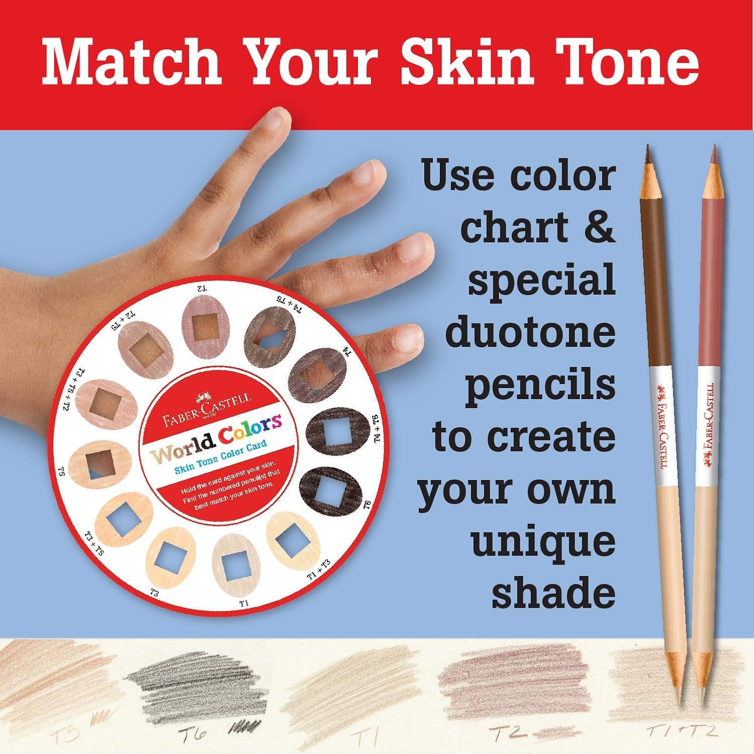 imageFaberCastell World Colors Ecopencils 27 Count  Diverse Skin Tone Colored Pencils For KidsHow to Draw Faces Portrait Set
