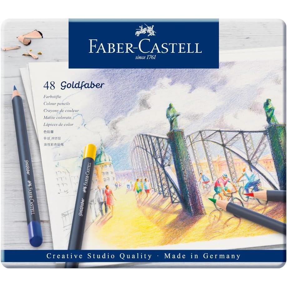 imageFaberCastell Goldfaber Aqua Watercolor Gift Set  Watercolor Pencils for Adults Includes Watercolor Paper and Accessories1 Count Pack of 48