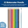 imageFaberCastell  Grip Watercolor Ecopencils  Premium Art Supplies for Kids 24 Count12 Count  Paintbrush