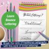 imageFaberCastell Bounce Lettering  Hand Lettering for Beginners DIY Crafts Project with 3 Brush Pens for LetteringBounce Lettering