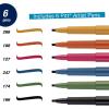 imageFaberCastell Calligraphy Pitt Artist Pen Set  6 Subtle Toned Calligraphy PensMulti Colors