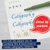 imageFaberCastell Calligraphy Pitt Artist Pen Set  6 Subtle Toned Calligraphy PensMulti Colors