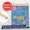 imageFaberCastell Color by Number Wall Art You Got This  Adult Arts and Crafts Creative Stress Relief Gifts for AdultsLarge