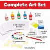 imageFaberCastell Do Art Paint Pour Studio  No Mix Acrylic Paint Pouring Set for Kids  Makes 6 Fluid Art Projects Multi FC143423D Sand Painting
