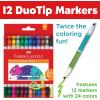 imageFaberCastell DuoTip Washable Markers  24 Markers 48 Colors12 Markers 24 Colors