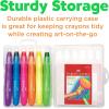 imageFaberCastell Gel Crayons  12 Vibrant Colors in Durable Storage Case6 Neon Colors