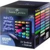 imageFaberCastell Highlighter Desk Set  Assortment of 24 Chisel Tip Markers Metallic Neon and Pastel Set  Thin No Bleed Highlighters Stationery and Bullet Journal Supplies Gifts for Artists24 Colors