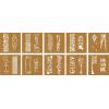 imageFaberCastell Mixed Media Paper Stencils  301 Collection  10 Reusable Lettering StencilsFaith
