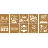 imageFaberCastell Mixed Media Paper Stencils  301 Collection  10 Reusable Lettering StencilsInspirational