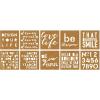 imageFaberCastell Mixed Media Paper Stencils  301 Collection  10 Reusable Lettering StencilsLettering I