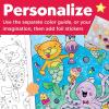 imageFaberCastell Paint by Number Sweets  Kids Watercolor Paint by Number Craft for Ages 68Mermaid Pets