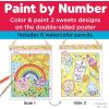 imageFaberCastell Paint by Number Sweets  Kids Watercolor Paint by Number Craft for Ages 68Sweets