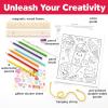 imageFaberCastell Paint by Number Sweets  Kids Watercolor Paint by Number Craft for Ages 68Sweets
