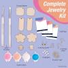imageFaberCastell Painted Wood Earring Making Kit  Create 3 Wood Earrings Birthday Gifts for Women and Crafts for Adults Jewelry Making Craft Supplies Teen Girl Gifts Craft Kits for Adults