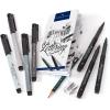 imageFaberCastell Pitt Artist Pen Hand Lettering For Beginners Set  8 Modern Calligraphy and Lettering Markers In Pink Floral TonesHand Lettering Starter Set 7 Assorted Nibs