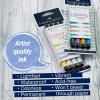 imageFaberCastell Pitt Artist Pen Hand Lettering Set  4 Modern Calligraphy and Lettering Markers In Assorted Nibs Black and Red ColorsPastels