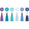 imageFaberCastell Pitt Artist Pen Hand Lettering Set  6 Modern Calligraphy and Lettering Markers in Assorted Nibs and Colors Be BoldBluePurples6 Count