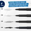 imageFaberCastell Pitt Artist Pens Essential Set  4 Black Markers Variety of NibsEssential Art Black