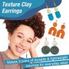 imageFaberCastell Texture Clay Earring Making Kit Create 3 Polymer Clay Earrings Adult Crafts Crafts for Teens 1416 Hobbies for Women and DIY Kits for Adults