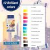 imageFaberCastell Watercolor Paint Set  12 Liquid Watercolors Paint Tubes 9ml and Mixing Palette  Watercolor Art Supplies for Beginners and Hobby Artists1 Count Pack of 12