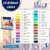 imageFaberCastell Watercolor Paint Set  12 Liquid Watercolors Paint Tubes 9ml and Mixing Palette  Watercolor Art Supplies for Beginners and Hobby Artists1 Count Pack of 24