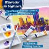 imageFaberCastell Watercolor Paint Set  12 Liquid Watercolors Paint Tubes 9ml and Mixing Palette  Watercolor Art Supplies for Beginners and Hobby Artists1 Count Pack of 12